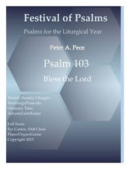 Psalm 103: Bless The Lord Three-Part Mixed choral sheet music cover Thumbnail